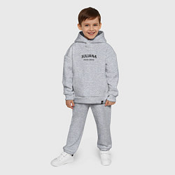 Детский костюм оверсайз Juliana never alone - motto, цвет: меланж — фото 2
