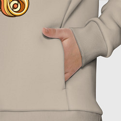 Детский костюм оверсайз Золотая рыбка исполняет желания, цвет: миндальный — фото 2