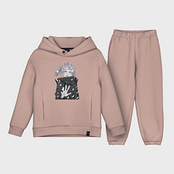 Детский костюм оверсайз Надзуна Нанакуса, цвет: пыльно-розовый