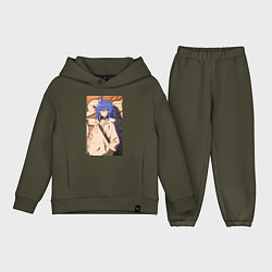 Детский костюм оверсайз Реинкарнация безработного Рокси Мигурдия арт, цвет: хаки
