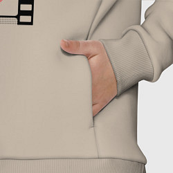 Детский костюм оверсайз Пиксели кинопленка город, цвет: миндальный — фото 2