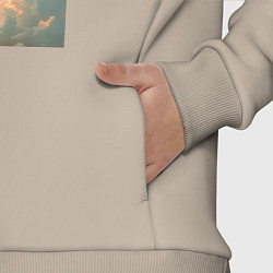 Детский костюм оверсайз David облака, цвет: миндальный — фото 2