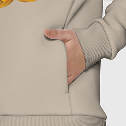 Детский костюм оверсайз Зловещие тыквы, цвет: миндальный — фото 2