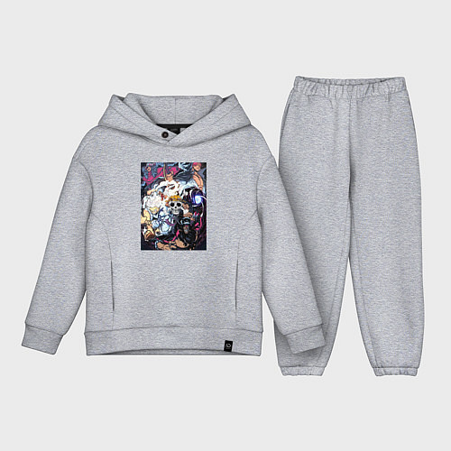 Детский костюм оверсайз Ван-Пис Йонко пираты / Меланж – фото 1