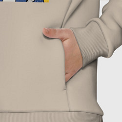 Детский костюм оверсайз Поп-арт яркая абстракция, цвет: миндальный — фото 2