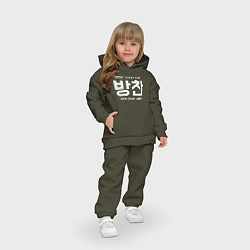 Детский костюм оверсайз Банчан stray kids, цвет: хаки — фото 2