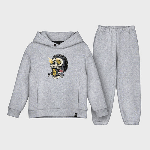 Детский костюм оверсайз Смертельный байк / Меланж – фото 1