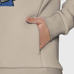 Детский костюм оверсайз We can do it - cat, цвет: миндальный — фото 2