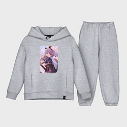 Детский костюм оверсайз Геншин Камисато Аяка, цвет: меланж