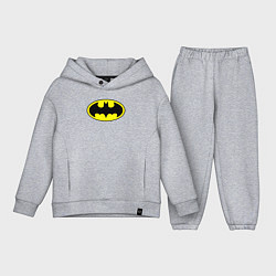 Детский костюм оверсайз Batman logo, цвет: меланж