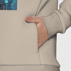 Детский костюм оверсайз Гарри Поттер - киберпанк, цвет: миндальный — фото 2