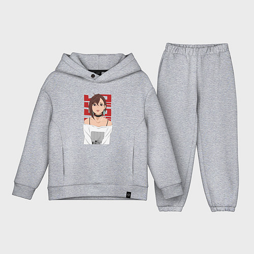 Детский костюм оверсайз Дандадан: Момо / Меланж – фото 1