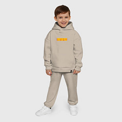 Детский костюм оверсайз Twenty one pilots - color logo, цвет: миндальный — фото 2