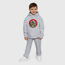 Детский костюм оверсайз X busters, цвет: меланж — фото 2
