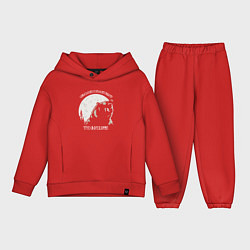 Детский костюм оверсайз Велес - чти свои корни, цвет: красный