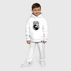 Детский костюм оверсайз Mortal kombat trilogy, цвет: белый — фото 2