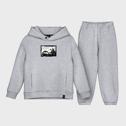 Детский костюм оверсайз Дикая страна / Меланж – фото 1