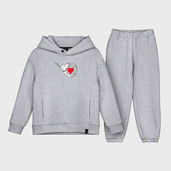 Детский костюм оверсайз Навсегда парное - наручник, цвет: меланж