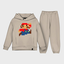 Детский костюм оверсайз Mario 8 bit, цвет: миндальный