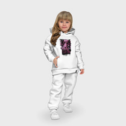 Детский костюм оверсайз Кисси Мисси из Poppy Playtime, цвет: белый — фото 2