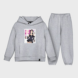 Детский костюм оверсайз Blackpink - Jennie, цвет: меланж