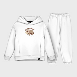 Детский костюм оверсайз Энергосберегающий, цвет: белый