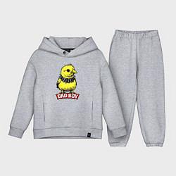 Детский костюм оверсайз Bad boy chicken, цвет: меланж