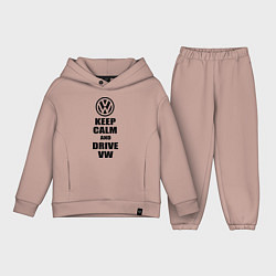 Детский костюм оверсайз Keep Calm & Drive VW