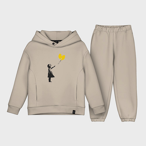 Детский костюм оверсайз Wu-Tang Banksy / Миндальный – фото 1