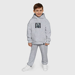 Детский костюм оверсайз Бобер в костюме, цвет: меланж — фото 2