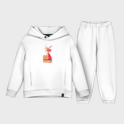 Детский костюм оверсайз 80 лет - Победа, цвет: белый