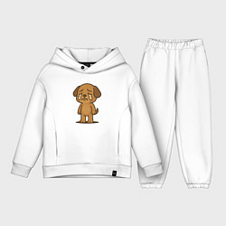 Детский костюм оверсайз Crying Little Poppy, цвет: белый