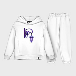 Детский костюм оверсайз Фиолетовый фонарь, цвет: белый