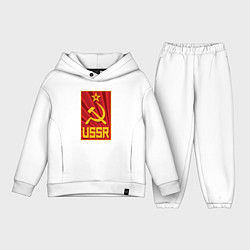 Детский костюм оверсайз USSR style, цвет: белый