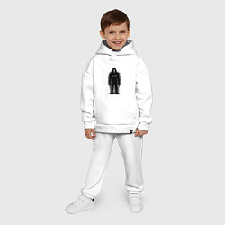 Детский костюм оверсайз Bones horror style, цвет: белый — фото 2