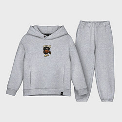 Детский костюм оверсайз Скебоб птица мем, цвет: меланж