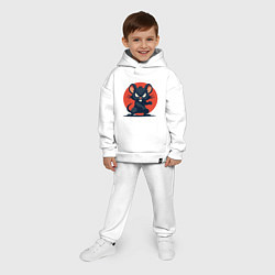 Детский костюм оверсайз Мышь боец, цвет: белый — фото 2