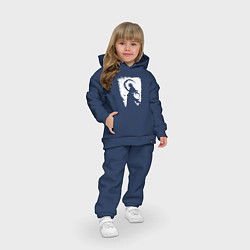 Детский костюм оверсайз Девушка гот аниме, цвет: тёмно-синий — фото 2