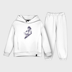 Детский костюм оверсайз Данганронпа V3 - Кокичи Ома, цвет: белый