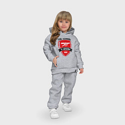 Детский костюм оверсайз FC Arsenal: The Gunners, цвет: меланж — фото 2