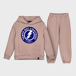 Детский костюм оверсайз HC Tampa Bay Lightning, цвет: пыльно-розовый