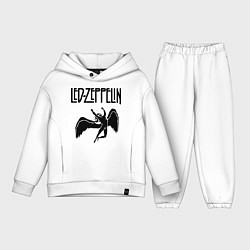 Детский костюм оверсайз Led Zeppelin, цвет: белый