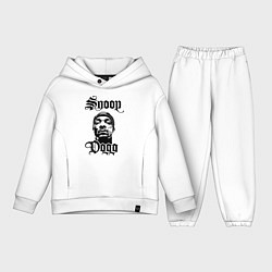 Детский костюм оверсайз Snoop Dogg Face, цвет: белый