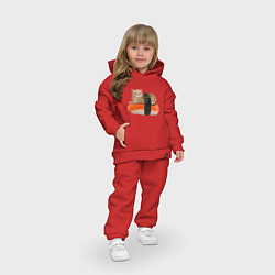 Детский костюм оверсайз Котосуши, цвет: красный — фото 2