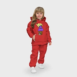 Детский костюм оверсайз SWAG, цвет: красный — фото 2