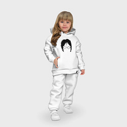 Детский костюм оверсайз John Lennon: Minimalism, цвет: белый — фото 2