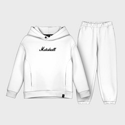 Детский костюм оверсайз Marshall logo, цвет: белый