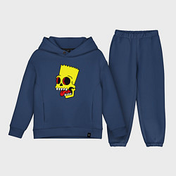 Детский костюм оверсайз Bart Skull, цвет: тёмно-синий