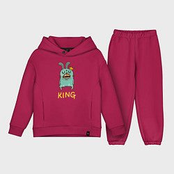 Детский костюм оверсайз Rabbit King, цвет: маджента