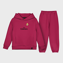 Детский костюм оверсайз Real Madrid: Fly Emirates, цвет: маджента